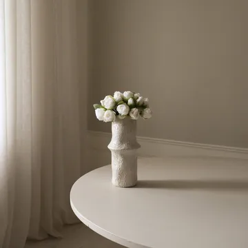 Rosor konstgjord bukett - Mini, vit 10 st - Botané