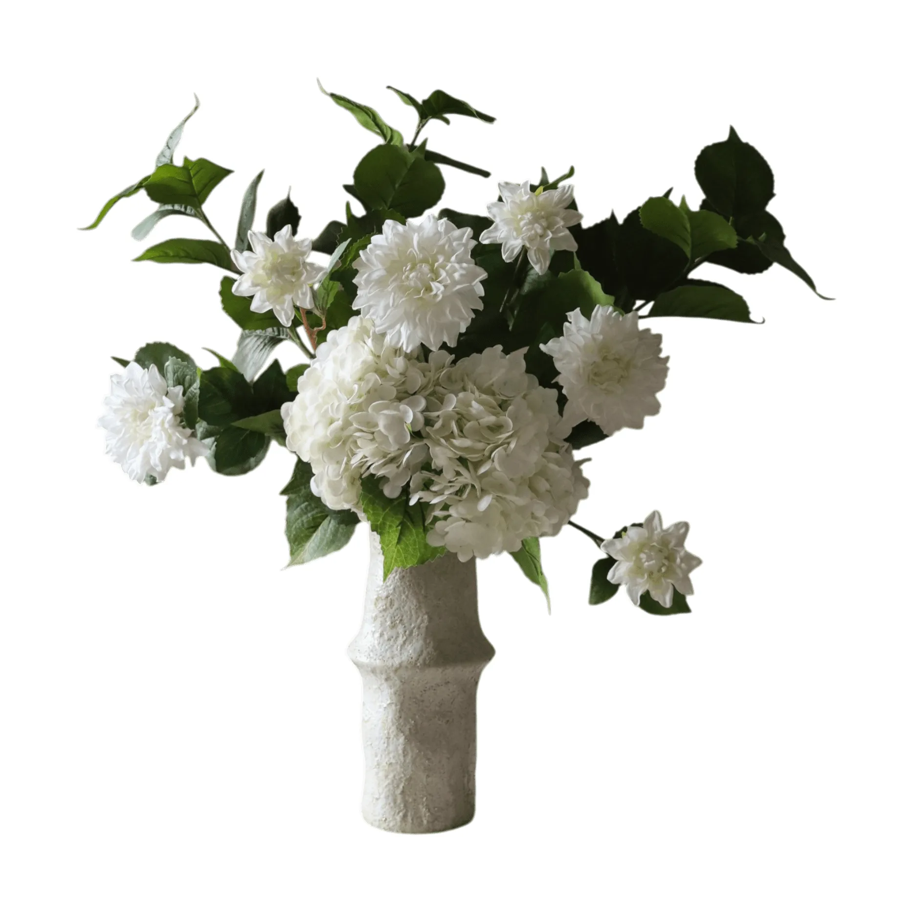 Soft Serve konstgjord bukett, Hortensia-dahlia, 8 st Botané