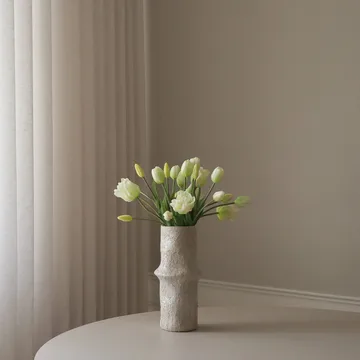 Tulpaner mixad konstgjord bukett - Vit, 20 st - Botané