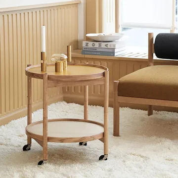 Bølling Tray Table model 50 rullbord - Ek rökt, rökt oljat ekstativ - Brdr. Krüger