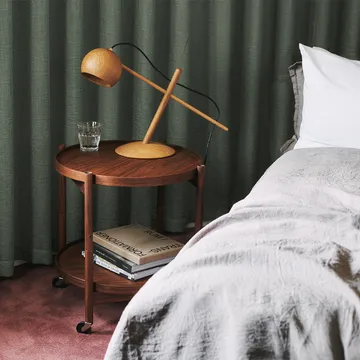 Bølling Tray Table model 50 rullbord - Ek rökt, rökt oljat ekstativ - Brdr. Krüger