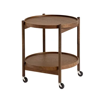 Bølling Tray Table model 50 rullbord - Ek rökt, rökt oljat ekstativ - Brdr. Krüger