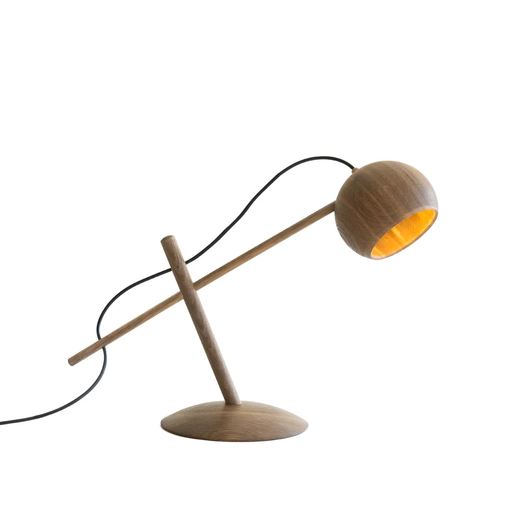 Lune bordslampa, ek rökolja Brdr. Krüger