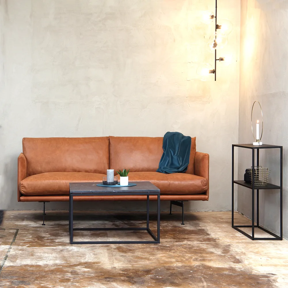 Electra soffa, 3-sits tyg center 102 ljusblå Bröderna Anderssons