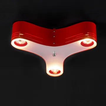 Clover plafond 12 - röd - Bsweden