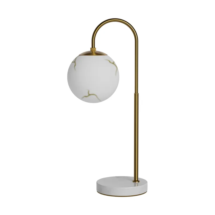 Bellagio bordslampa 60 cm - Mässing-vit - By Rydéns