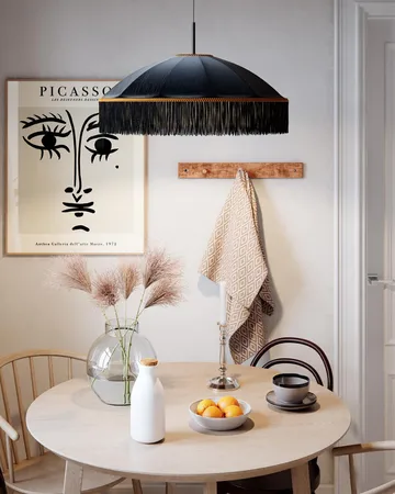 Francis taklampa Ø60 cm - Svart - By Rydéns