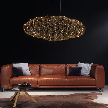 Hayden taklampa - Guldfärgad, 115 cm - By Rydéns