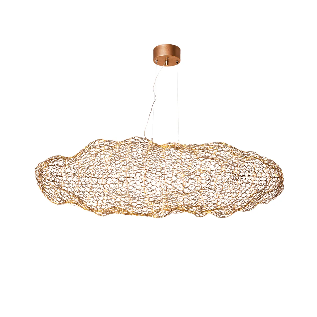 Hayden taklampa, Guldfärgad, 76 cm By Rydéns