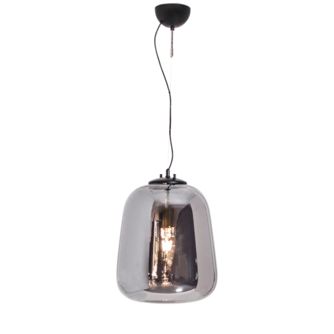 Leola taklampa Ø33 cm, Svart-rökgrå By Rydéns