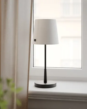 Lumi bordslampa 48,5 cm - Matt svart-vit - By Rydéns