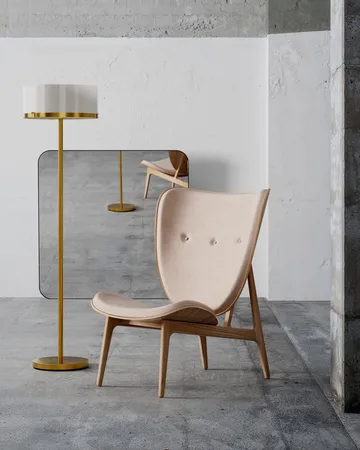 Marcel golvlampa 150 cm - Mässing-vit - By Rydéns