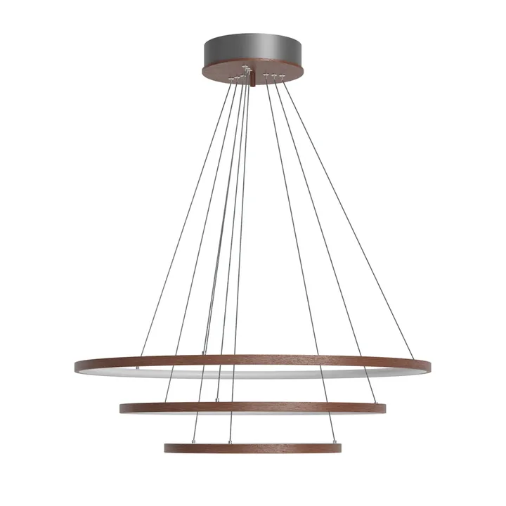 Trione taklampa Ø80 cm - Valnöt - By Rydéns