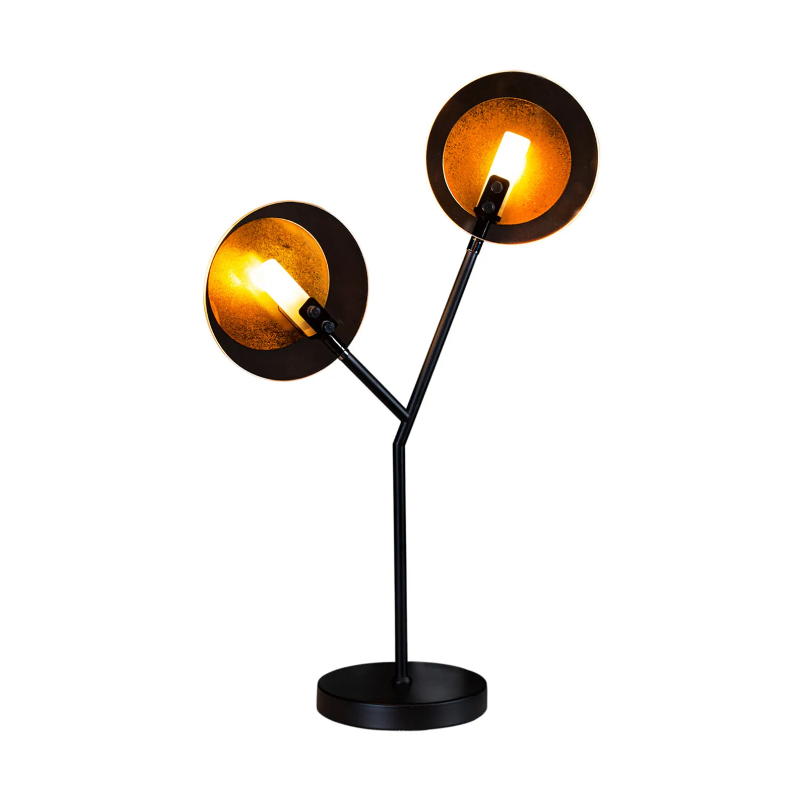 Turno bordslampa 59 cm, Matt svart-guld By Rydéns