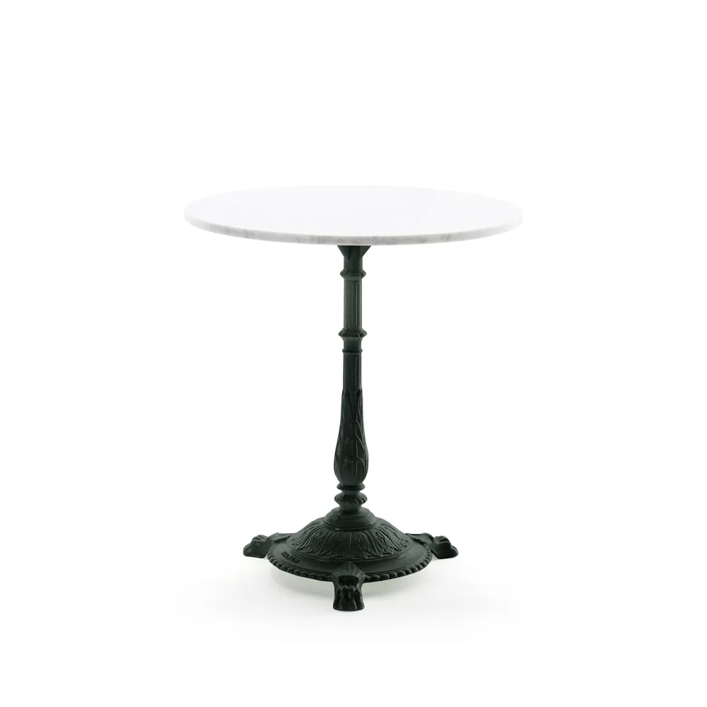 Classic cafébord, Marmor vit, svart stativ Byarums bruk