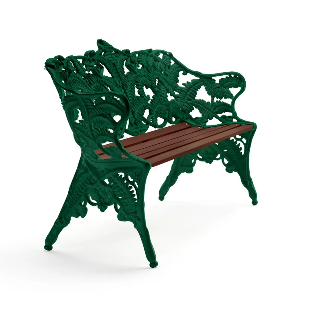 Classic soffa, Mahogny olja, grönt stativ Byarums bruk