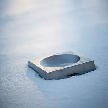 Kvadrat fågelbad - Aluminium sandgjuten - Byarums bruk