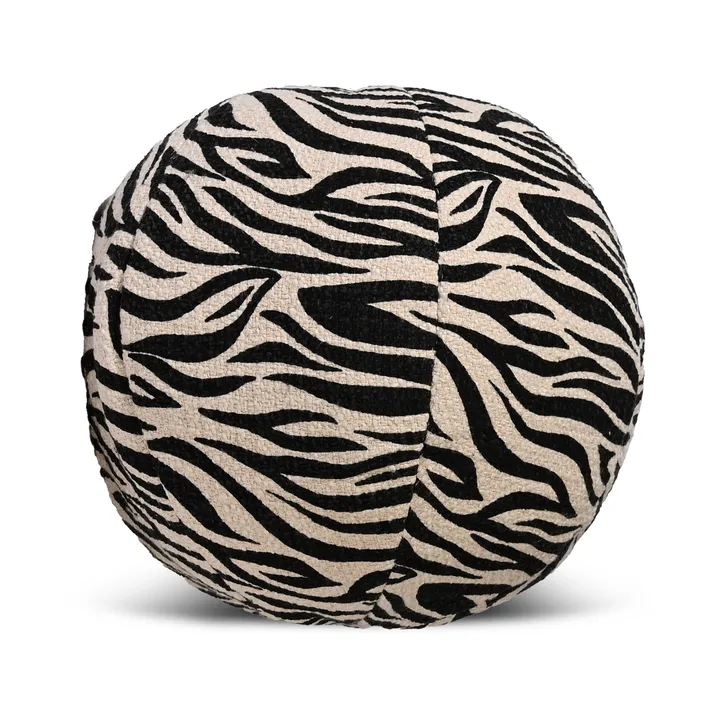 Anima kudde Ø35 cm - Zebra-svart - Byon