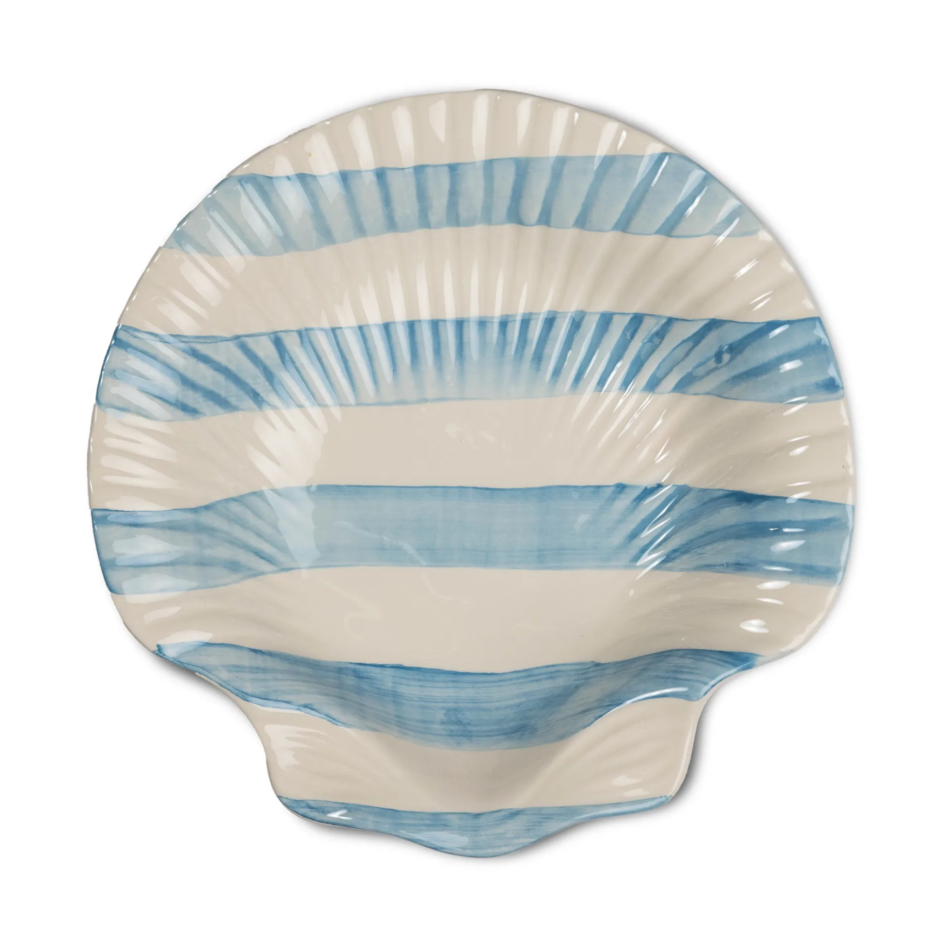 Armona stripe tallrik 23,5x23,5 cm, Ljusblå-vit Byon