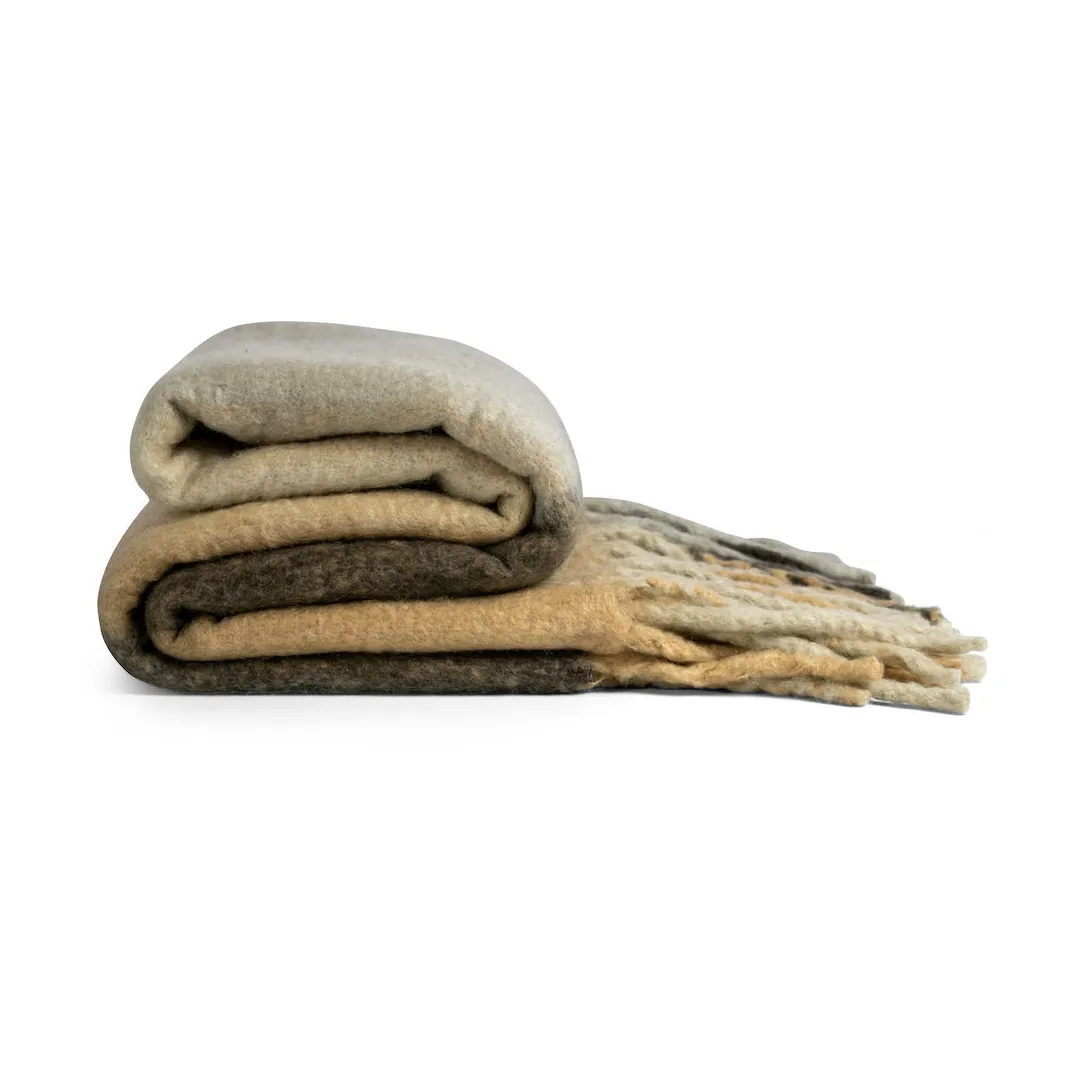 Check pläd, Mixed beige Byon