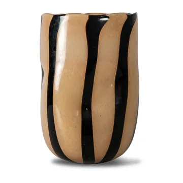 Curt vas 30 cm - Svart-beige - Byon