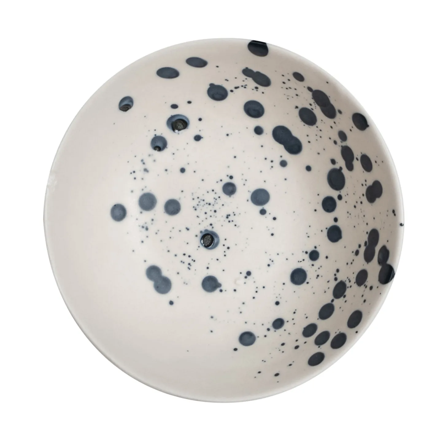 Dottie skål Ø13 cm, Svart-vit Byon