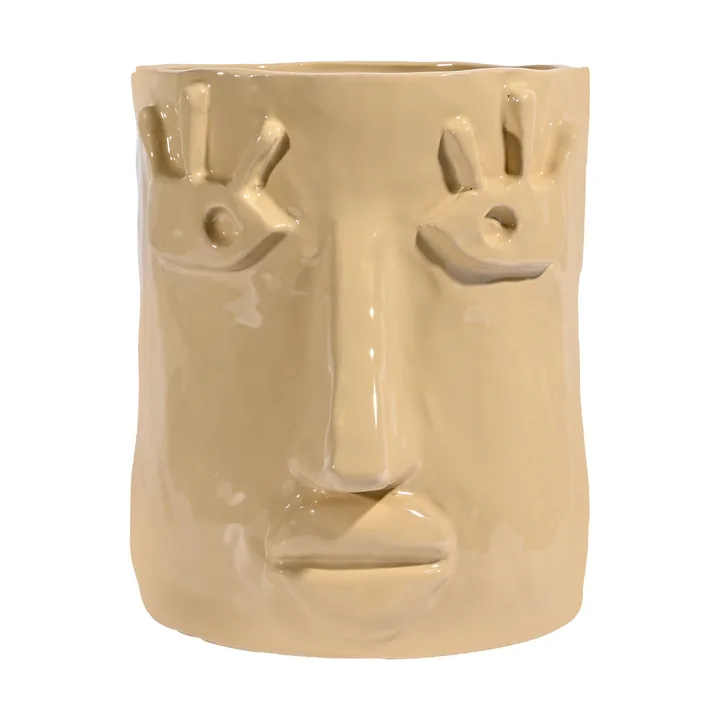 Facy kruka L 24x19x22 cm - Beige - Byon