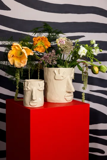 Facy kruka S 15,5x12x15 cm - Beige - Byon