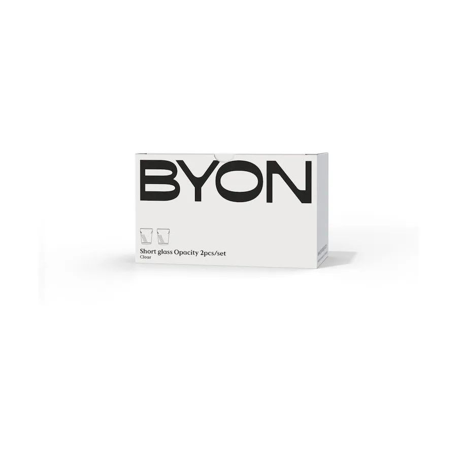 Opacity dricksglas 30 cl 2-pack, Klar Byon