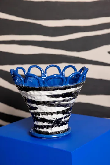 Patty kruka S Ø25 cm - Zebra-blå - Byon