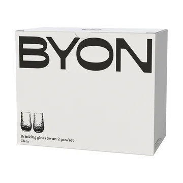 Swan dricksglas 2-pack - Klar - Byon