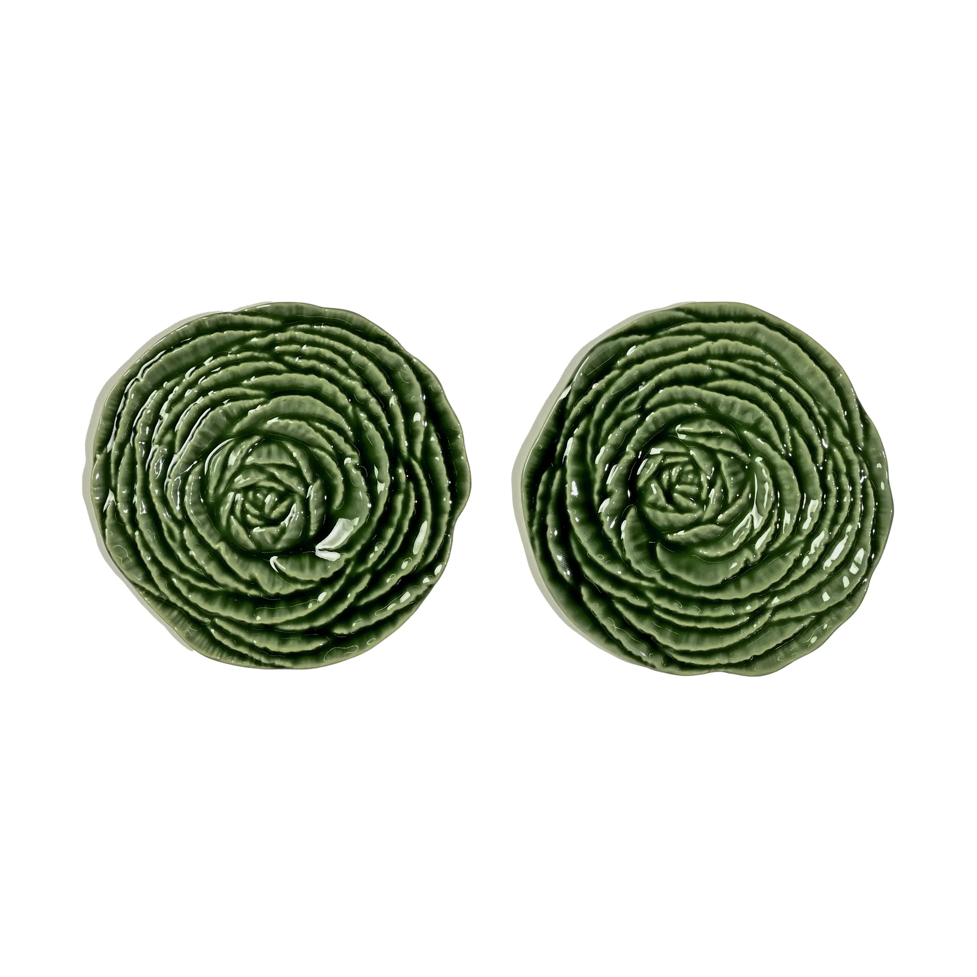 Veggie glasunderlägg Ø10 cm 2-pack, Grön Byon