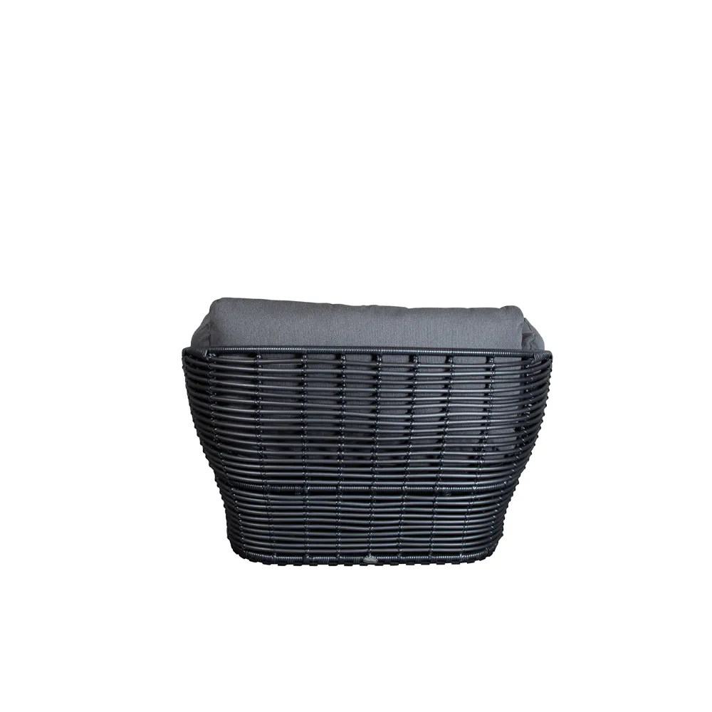 Basket loungefåtölj, Graphite grey, inkl. gråa dynor Cane-line