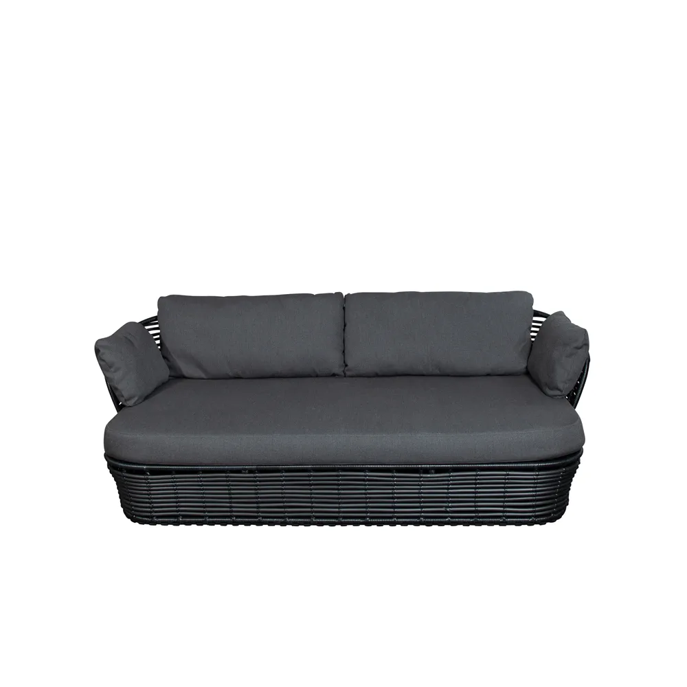 Basket Soffa 2-sits, Graphic grey, grå dynor Cane-line