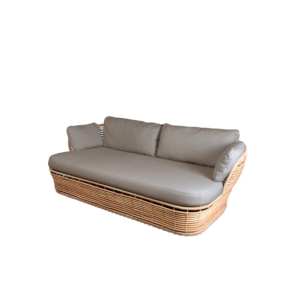 Basket Soffa 2-sits, Natural, taupe dynor Cane-line