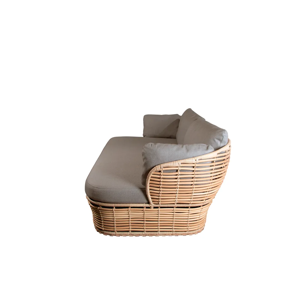 Basket Soffa 2-sits, Natural, taupe dynor Cane-line