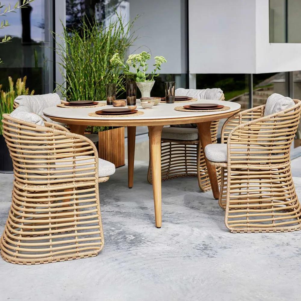 Basket stol, Graphite Cane-line