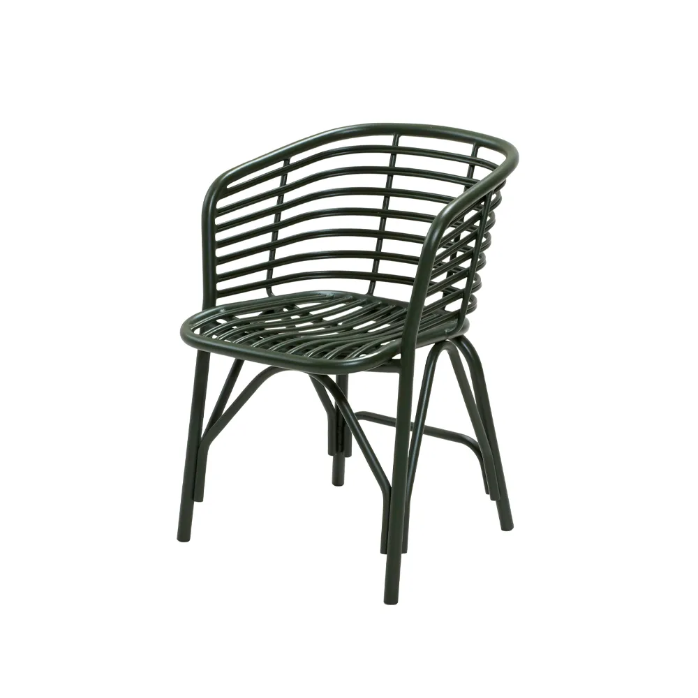 Blend karmstol, Dark green Cane-line
