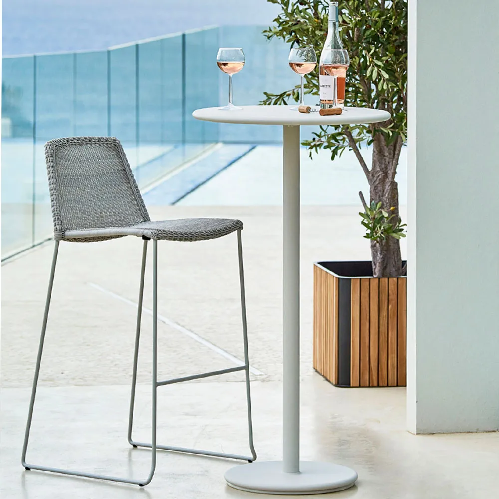Breeze barstol, White grey Cane-line