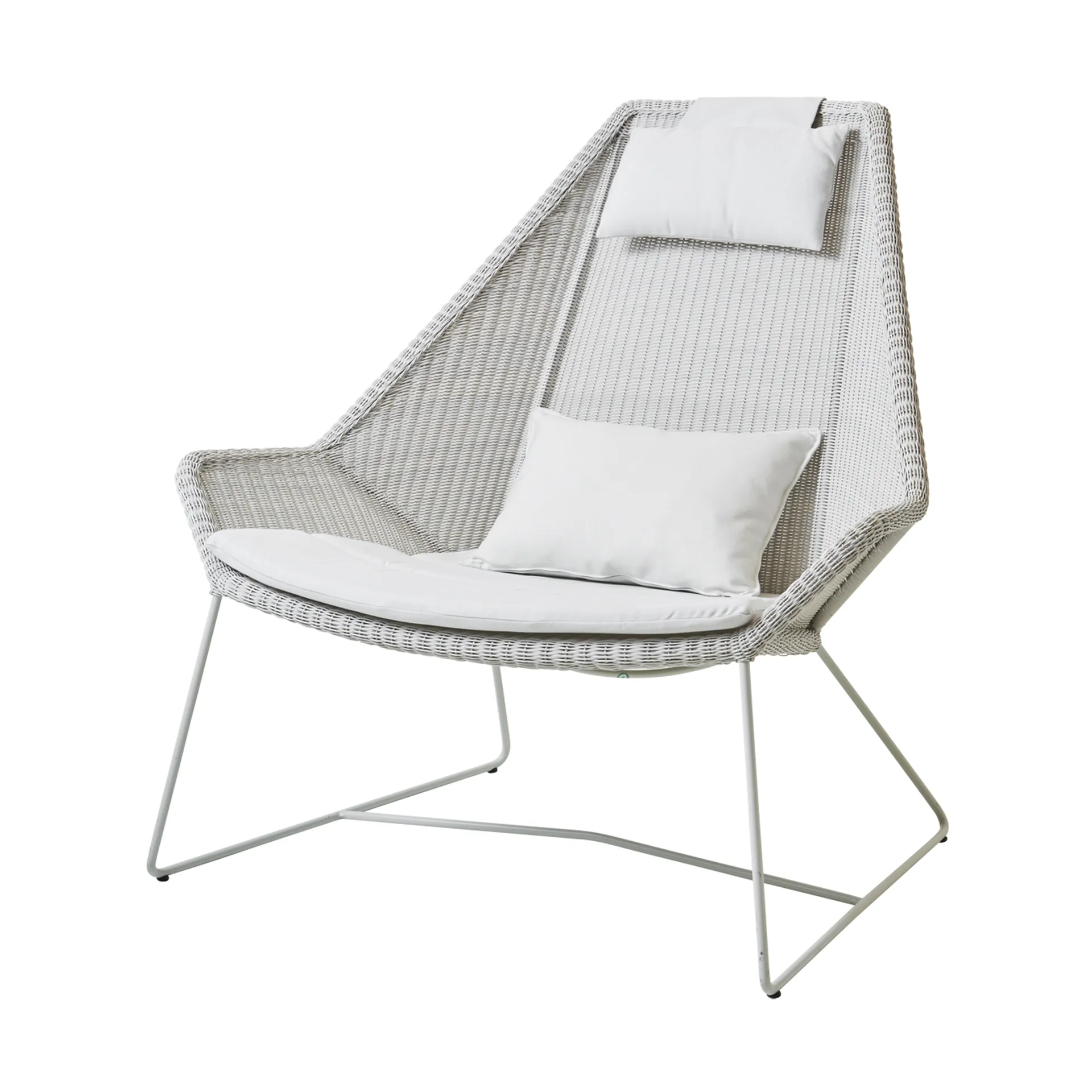 Breeze dynset loungefåtölj hög rygg, Cane-line Natté white Cane-line