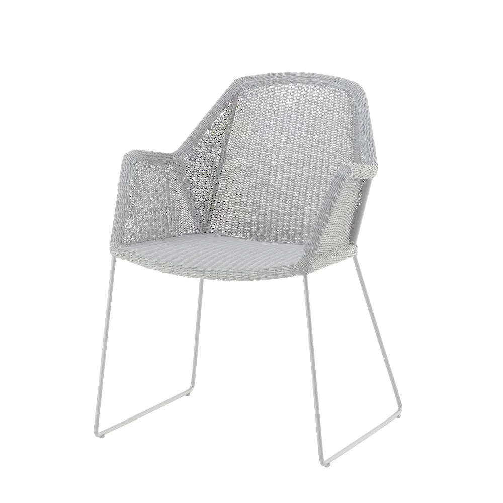 Breeze karmstol weave, White grey Cane-line