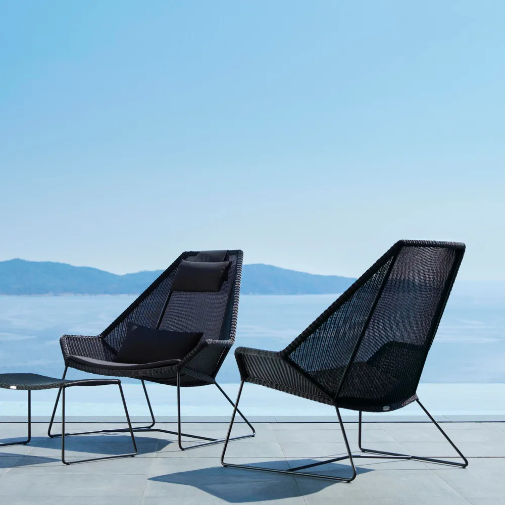 Breeze loungefåtölj weave, Light grey Cane-line