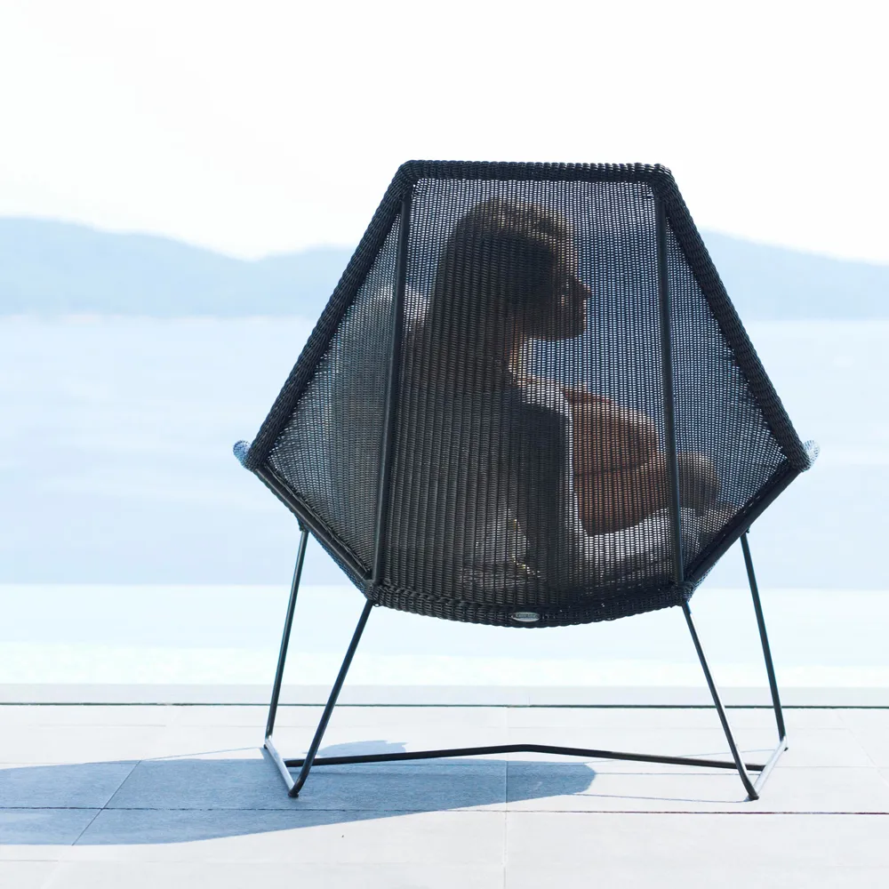 Breeze loungefåtölj weave, Light grey Cane-line