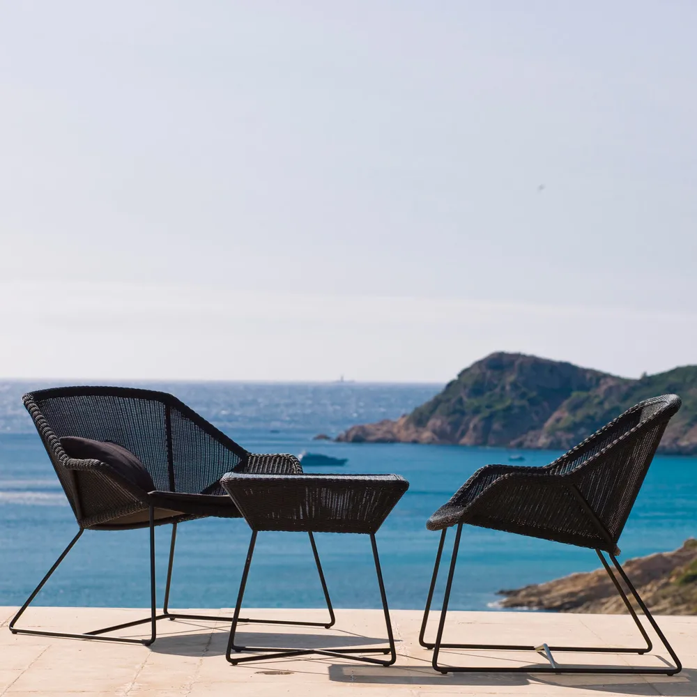 Breeze loungefåtölj weave, Light grey Cane-line