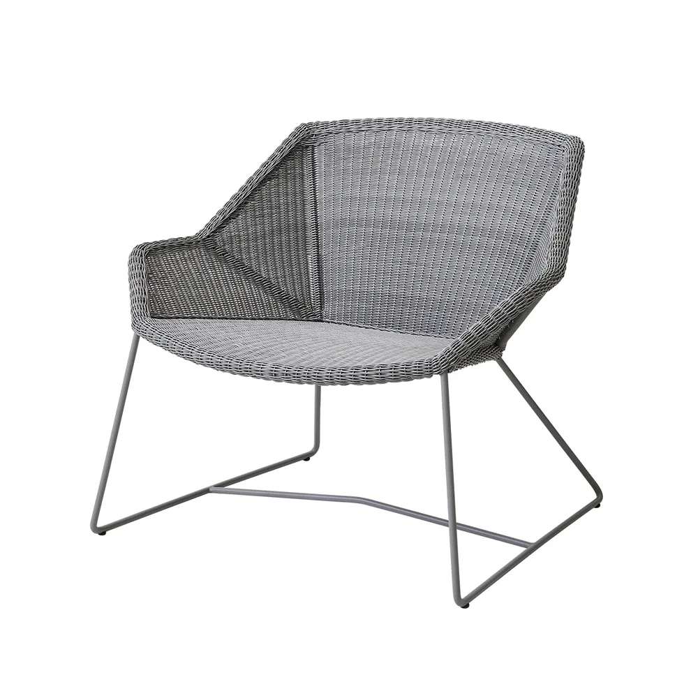 Breeze loungefåtölj weave, Light grey Cane-line