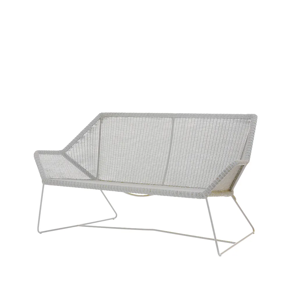Breeze soffa 2-sits weave, White grey Cane-line