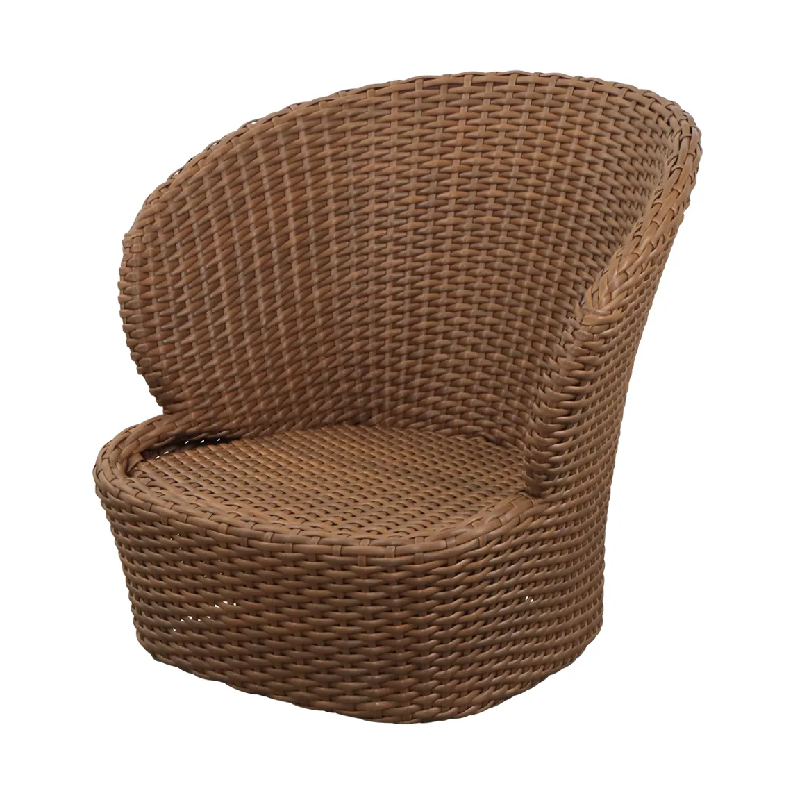 Coast loungefåtölj swivel, Umber brown (Flat Weave) Cane-line