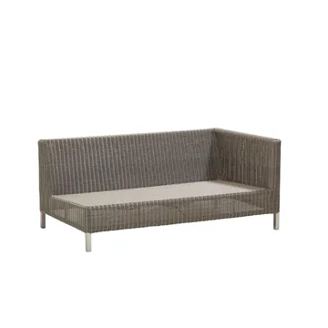 Connect modulsoffa - 2-sits taupe, vänster - Cane-line
