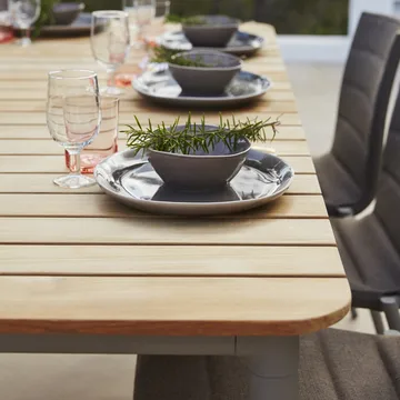 Core matbord teak 274x100x74 cm - Lava grey stativ - Cane-line