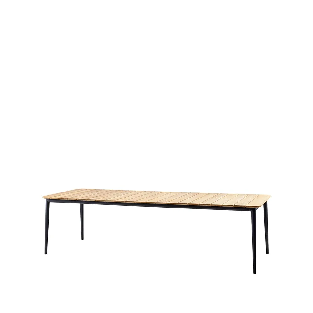 Core matbord teak 274x90x74 cm, Lava grey stativ Cane-line